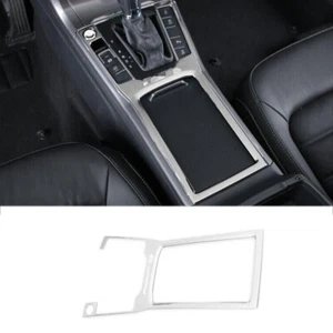 For VW Passat B8 2016-2018 Silver Steel Gear Water Cup Holder Panel Cover Trim - Picture 1 of 5