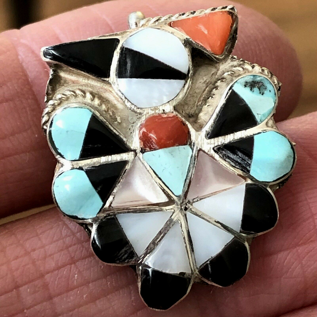 vintage indian jewelry ターコイズ INDIAN JEWELRY - 1990's ヴィンテージ ターコイズ フラワー
