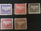 Wschodnie Chiny 1949...5 znaczków pocztowych z serii *Steam Train & Postal Runner*