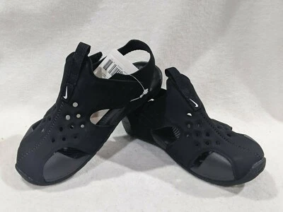 Sandalias Nike Sunray Protect 2 (TD) negras/blancas para niños pequeños-talla 6/8/9/10C nuevas con caja Foto 1 de 4