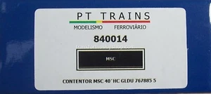 PT TRAINS #840014  HO 40 ' HC Container MDC  Road # GLDU 767885 5 - Picture 1 of 9