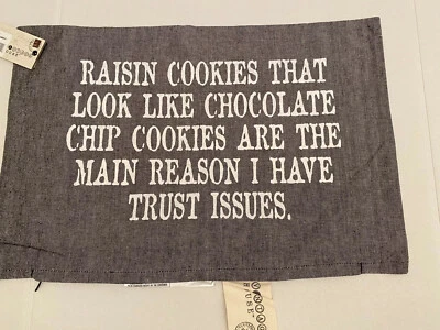 Vintage House Trust Issues Throw Pillow Cover Cushion 12 x 18 - Image 1 of 2