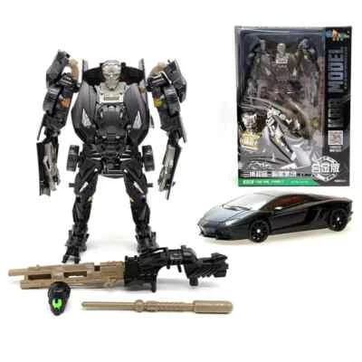 Transformierbarer Roboter Spielzeug 4 Black Roboter Auto Action Figur Spielzeug - Bild 1 von 4