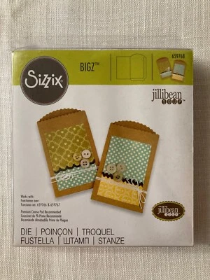 Sizzix Bigz Die SCALLOP EDGE POCKET de Jillibean Soup 657968 Foto 1 de 3