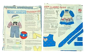 VTG Daisy Kingdom #1750 & 1751 Doll Clothes Panel for Raggedy Ann & Andy Dolls - Picture 1 of 9