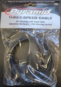 Pyramid 3-Speed Cable Kit for Sturmey Archer Internal Hubs 60" x 6.5" Length - Picture 1 of 2