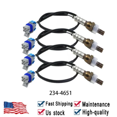 Sensor de oxígeno ascendente+abajo 4 piezas para Chevrolet Silverado 1500 2003-2006 4,3 L V6 EE. UU. Foto 1 de 4