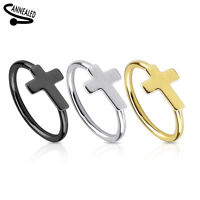 316L Surgical Steel Gold Ion Plated  Braided Annealed & Rounded Ends Cut Ring