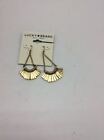 Lucky Brand Gold Tone Paddle Statement Drop Earrngs UK 39