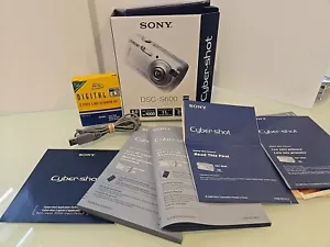 Sony Cyber shot DSC-S600 box,usb,software CD,instructions**NO CAMERA INCLUDED - Picture 1 of 15
