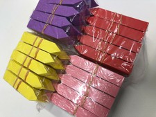 N.500 ETICHETTE PER PIANTE C/PUNTA CM10X1.60 COLORATE (ROSSO-ROSA-GIALLO-VIOLA)