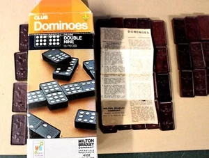 Club Dominoes Halsam Double Nine 55 Piece With Box And Instructions - Picture 1 of 5