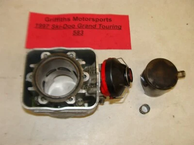 1997 SKIDOO Grand Touring 583 cylinder piston rings jug RAVE good compression - Image 1 of 4