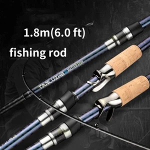Trout Fishing Rod Carbon Fiber Spinning/casting Rod Fishing Pole 2 Sections Fast - Picture 1 of 39