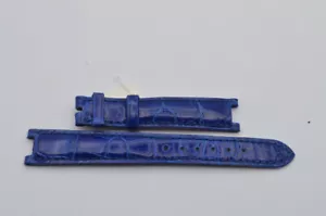 CHOPARD LEDER ARMBAND BRACELET 14MM NEU FÜR DORNSCHLIESSE 12MM BLAU - Bild 1 von 2