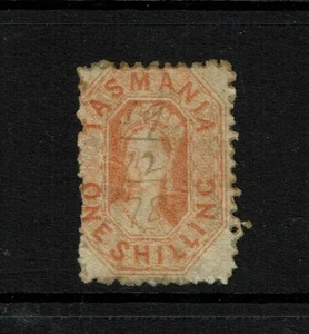 Tasmania SG# 141a Used / Perf 11.5 / Orange (Not O-Red) / Pen Cancel - S6612 - Picture 1 of 1