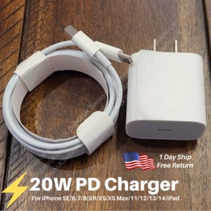 2023 Upgrade 20W Fast Charger Type C Cable For iPhone 14 13 12 11 Pro Max XS XR - Picture 1 of 16