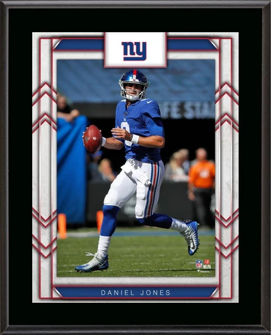 Daniel Jones New York Giants 10.5" x 13" Player Sublimated Plaque Cover