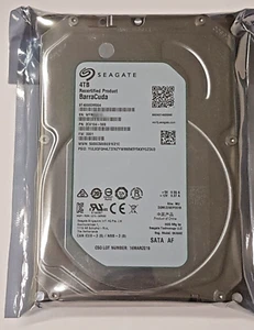 4 TB SATA Seagate barracuda Compute ST4000DM004 5400rpm 256MB 3.5 " Recertified - Picture 1 of 1