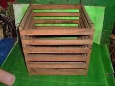 egg crate Vintage Early 1900's Humpty Dumpty Owosso Mfg Wooden Egg Crate