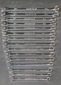 Armstrong Tools 15 pc 12 point Metric Combo Wrench Set 7-19mm & 21-22mm GMTK 52 - Picture 1 of 22