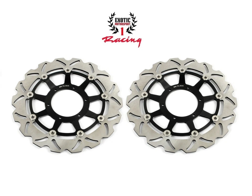 2 Front Brake Disc Rotors Set For Honda CBR 1000 RR 2006-2007 Wave Rotors - Image 1 of 4