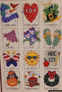 ~Neu in Verpackung~ Dimensions Counted Cross Stitch Kit *A Year of Events* - Bild 1 von 3