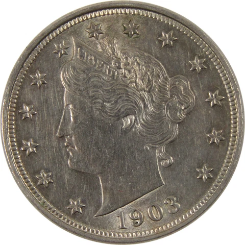 1903 Liberty Head V Nickel AU About Uncirculated Details SKU:CPC3671 Cover