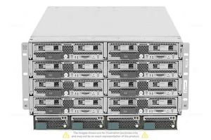 CISCO UCS 5108 8x UCS B200 M4 16x Xeon E5-2680 V4 8TB RAM Rails - Picture 1 of 10