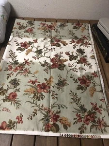 Robert Allen Home Sage Background Floral Home Decor Fabric Dupont Teflon 56x2yds - Picture 1 of 6