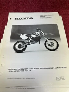 Honda CR80R CR80RB 98 1998 Set up Instructions Manual Official OEM Vintage - Picture 1 of 4