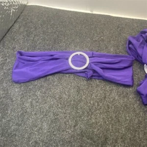 Purple Chair Sashes with Buckle Slider for Wedding & Event Decor - Picture 1 of 3