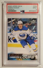 2022-23 Upper Deck French Young Guns Owen Power PSA 9 Jeunes Loups