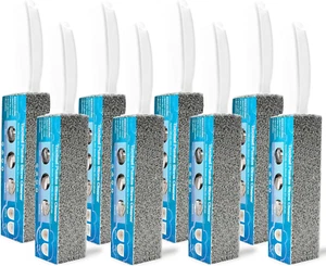 8 Pack Pumice Stone Toilet Bowl Cleaner, Scouring Stick for Hard Water Stains - Picture 1 of 12