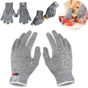 Safety Gloves Wire Metal Glove Proof Stab Resistant Level 5 Cut Kitchen Butcher - Picture 1 of 13