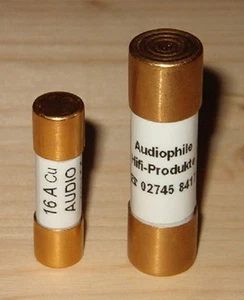 25A AHP Sicherung 10x38mm Fuse für Klangmodul III o. IV, 3 oder 4 vergoldet - Bild 1 von 1