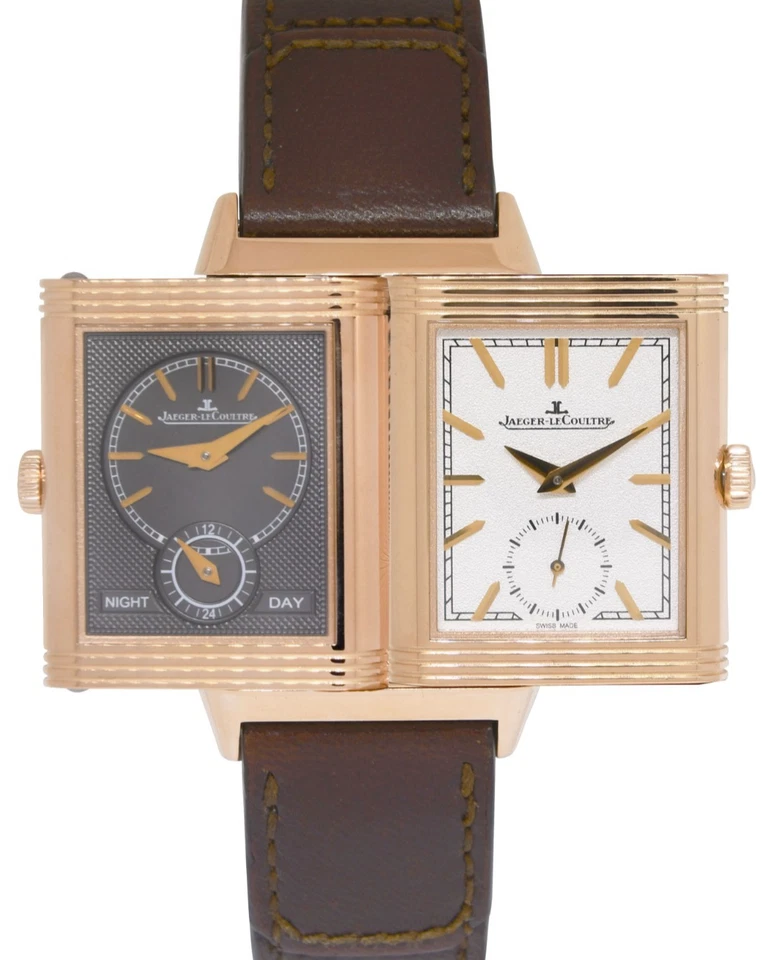 Jaeger LeCoultre Reverso Tribute Duoface 18k Rose Gold Manual Watch Q3902420 - Image 1 of 4
