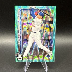 Freddie Freeman 2025 Topps Chrome /199 Aqua Raywave Refractor #23 Dodgers - Picture 1 of 2