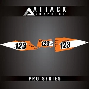 Attack Graphics Pro Series Number Plate Backgrounds For KTM 500 EXC-F 2023 - Picture 1 of 2