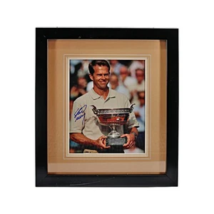 Stefan Edberg Autographed Signed 8x10 Framed Photo (JSA COA) - Picture 1 of 3
