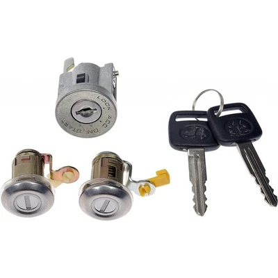 For Isuzu NQR 1998-2007 Vehicle Lock Cylinder | Chrome Face Ring | Brass Tumbler Foto 1 de 4
