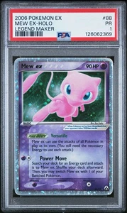 PSA 1 Mew EX Legend Maker Holo Foil Rare 88/92 2006 Pokemon PR - Picture 1 of 2