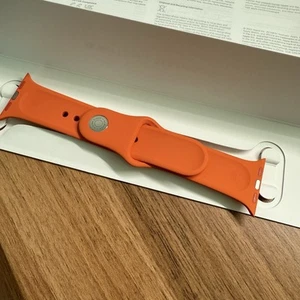 Oryginalny pasek Hermes Apple Watch pomarańczowy pasek sportowy S / M do 41mm 40mm 38mm używany - Zdjęcie 1 z 11