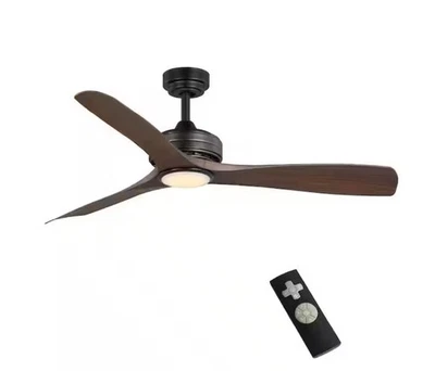 HDC Bayshire 60 In. LED Indoor/Outdoor Matte Black Ceiling Fan with Remote - Image 1 of 4