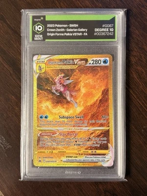 Origin Forme Palkia VSTAR GG67/GG70 Crown Zenith: Galarian Gallery Gem MT 10 - Image 1 of 2