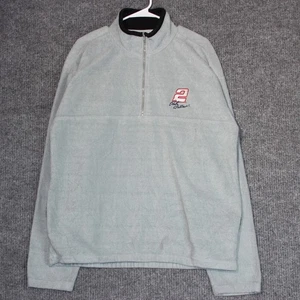 Rusty Wallace #2 NASCAR Fleece Pullover Competition View Gray XL Mens - Picture 1 of 7