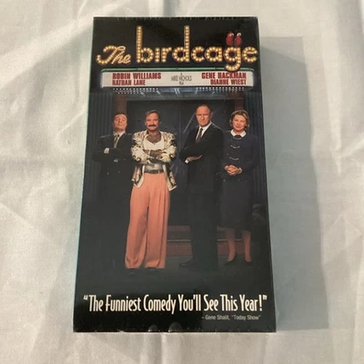 The Birdcage VHS 1996 Robin Williams Gene Hackman Nathan Lane New & Sealed Film - Image 1 of 3