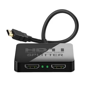 HDMI Splitter 1 in 2 Out 4K with Audio Synchronization, HDMI Hub HDMI Splitte... - Picture 1 of 6