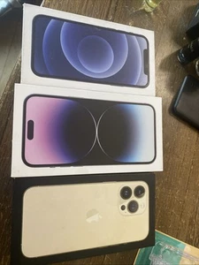 Zestaw 3 PUSTE PUDEŁKO TYLKO pudełka na iPhone'a - Zdjęcie 1 z 2