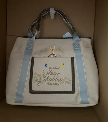 Samantha Thavasa Peter Rabbit Collab Canvas Tote Bag A4 Size Unused - Image 1 of 4